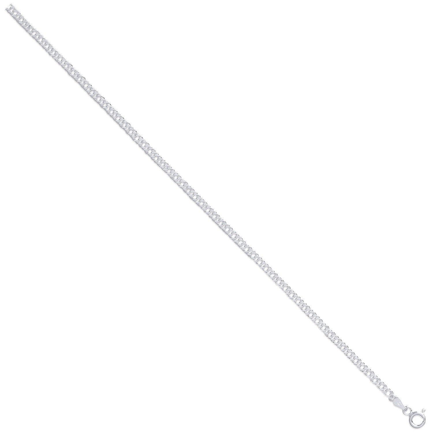 Silver 3mm Double Link Curb - Luxury Watch - Certified Authentic - Swiss Made - UK Stock – Luxury Watch by Imperial Ti